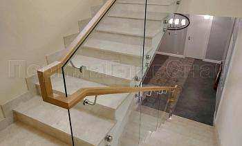 Цельностеклянные ограждения на несущем стекле в Краснодаре. Готовые проекты ПерилаГлавСнаб