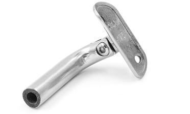 Держатель поручня выносной на стойку, с регул. ложементом под Ø38.1 мм, резьба внутр. М8, шлифованный, (aisi 304) k261-2 купить в Краснодаре