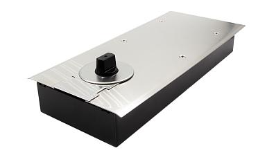 Доводчик для стеклянной двери до 80 кг EN3, напольный, 500 тыс. циклов, нержавеющая сталь AISI 304, шлифованная t183 SSS купить в Краснодаре