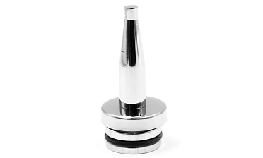 Наконечник палец (солдатик) с системой фиксации из алюминия в стойке Ø38.1х1.5 мм, полированный, нержавеющий (AISI 304) k041-2 купить в Краснодаре