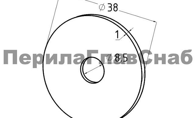 Прокладка для стекла, Ø38x8 мм k506 2