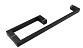 Ручка полотенцесушитель 25*10*200*450, черная t625 Bl