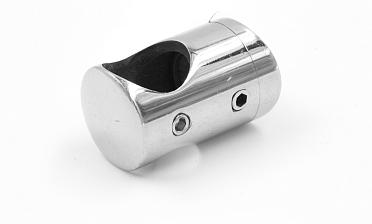 Ригеледержатель на стекло 8 мм, Ø16 мм, полированный, литой (AISI 304) k019 купить в Краснодаре