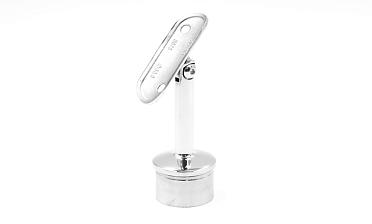 Наконечник палец с регулируемым ложементом под поручень Ø38.1-42.4 мм, на стойку Ø38.1х1.5 мм, литой, полированный, нержавеющий (AISI 304) k006-7 купить в Краснодаре