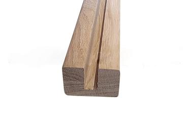 Дубовый поручень 60х40 некрашеный С ПАЗОМ, Премиум Ф-1221 купить в Краснодаре