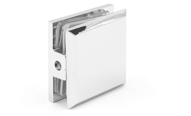 Коннектор для душевой стена-стекло 45х45, латунь-хром t730-2 PC 2