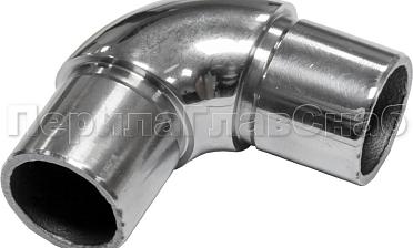 Отвод трубы Ø25.4 мм с установочными кольцами, полированный (AISI 304) k325 купить в Краснодаре
