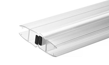 Комплект уплотнителей для стекла в душевую кабину (2 шт.), стекло-стекло 8 мм, прозрачный, 180°, 2200 мм t209-2 купить в Краснодаре