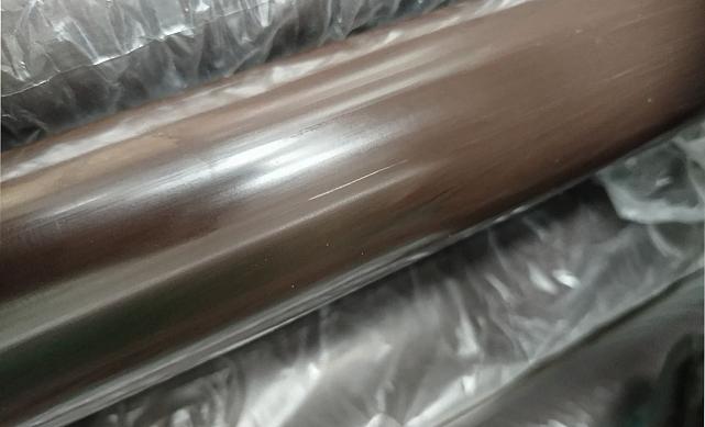 Пластиковый поручень, цвет Венге, Ø49мм длина 4м уценка k897-9-У 2