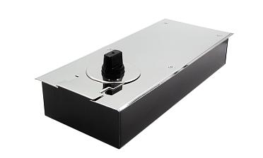 Доводчик для стеклянной двери до 80 кг EN2, напольный, 500 тыс. циклов, нержавеющая сталь AISI 304, полированная t182 PSS купить в Краснодаре