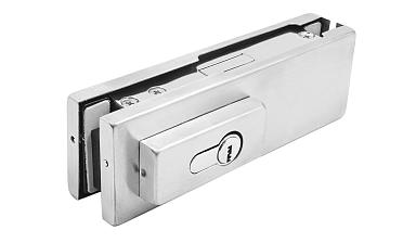 Замок для стеклянной двери центральный с прямоугольным ригелем, шлифованный, вырез 13 t152 SSS купить в Краснодаре