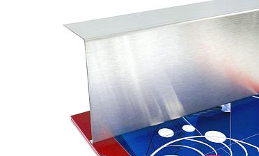 Накладка для крепления (тыльная/лицевая) из шлифованной нержавейки 1.0 мм длина 2,0 м k601-24 купить в Краснодаре