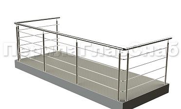 Балконные ограждения с ригельным заполнением купить в Краснодаре