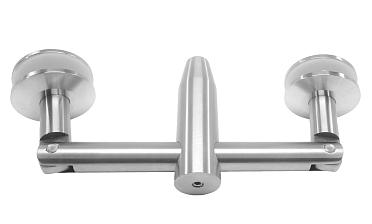 Крепление двойное с рутелями к стене, AISI 304 k629 купить в Краснодаре