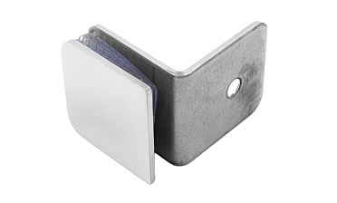 Коннектор для душевой кабины стена-стекло 90° 45х45 мм латунь-хром, полированный t722 PC купить в Краснодаре