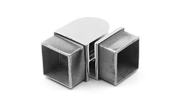 Поворот поручня 40х40 мм, регулируемый, полированный, (AISI 304) k366 купить в Краснодаре