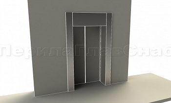 Облицовка портала лифта в Краснодаре. Готовые проекты ПерилаГлавСнаб Облицовка портала лифта в Краснодаре. Готовые проекты ПерилаГлавСнаб