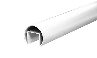 Труба  Ø42.4 мм, с пазом 24х24 мм, анодированный алюминий Фk820 AL купить в Краснодаре