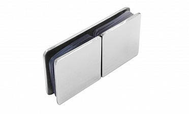 Коннектор для душевой кабины стекло-стекло 180°, 45х45, нерж 304, вырез 64 t724 PSS купить в Краснодаре