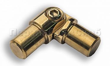 Поворот ригеля Ø16х1.5 мм, с двумя установочными штифтами, шарнирный, золото (AISI 304) k060-88 купить в Краснодаре