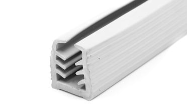 Уплотнитель в поручень с пазом 27х30 для стекла 10 мм, EPDM (палки 3 м) СЕРЫЙ Фk305-G купить в Краснодаре