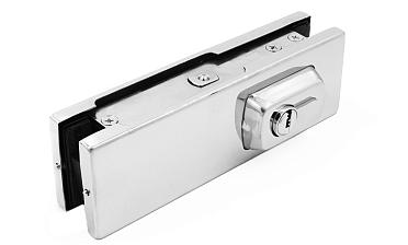 Замок для стеклянной двери угловой с круглым ригелем комплект, полированный t150 PSS купить в Краснодаре