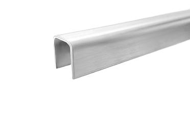 Профиль П-образный, L=2000 мм, t=1.5 мм, для стекла 12 мм, шлиф. (AISI 304) Ф-0455 купить в Краснодаре