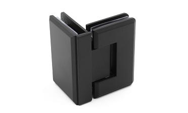 Петля для душевой стекло-стекло 90х55 мм, 90°, цинк, черный t304 BZn купить в Краснодаре