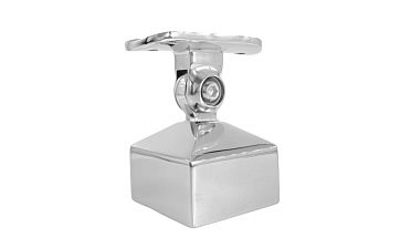 Наконечник 40х40 мм внешний полированный, с ложе под Ø50.8 мм, литой, регулируемый, облегченный, AISI 304, k239-4-NEW купить в Краснодаре