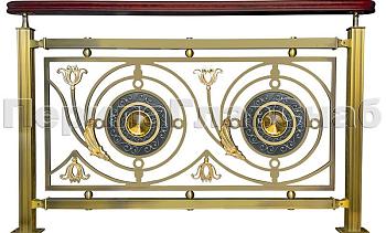 Латунные ограждения лестниц серия – Валгалла XL04 в Краснодаре. Готовые проекты ПерилаГлавСнаб