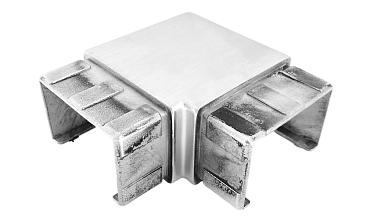 Отвод для поручня с пазом 40х60 мм, шлифованный (AISI 304) Фk542-2 купить в Краснодаре