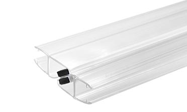 Комплект уплотнителей для стекла в душевую кабину (2 шт.), стекло-стекло 8 мм, с магнитом 90°/180°, 2200 мм t210 купить в Краснодаре