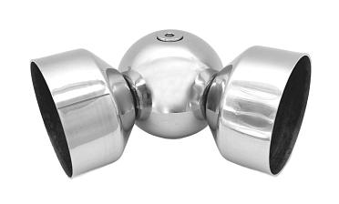 Поворот дер./пласт. поручня Ø49х0.8 мм, полированный, (AISI 201) k053-4 купить в Краснодаре