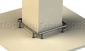 Защитный отбойник для автомобилей из черного металла в Краснодаре. Готовые проекты ПерилаГлавСнаб