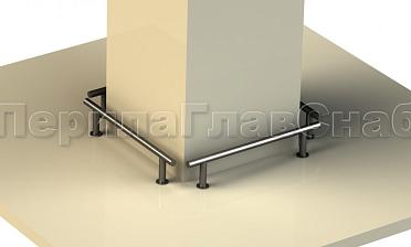 Защитный отбойник для автомобилей из черного металла купить в Краснодаре