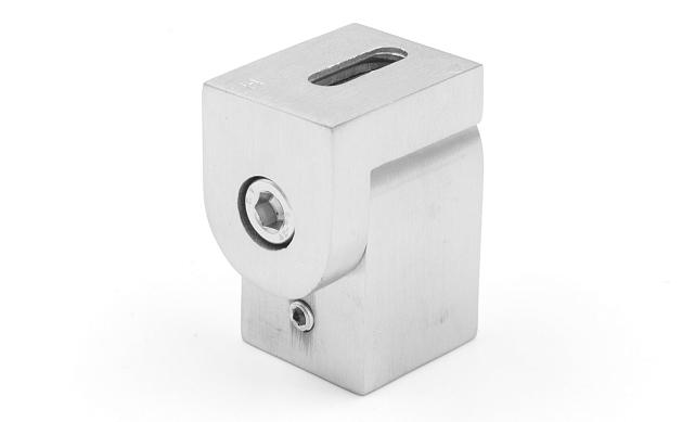 Держатель труба-стена, регулируемый, Ø19 мм, нерж., шлифованный t908 SSS