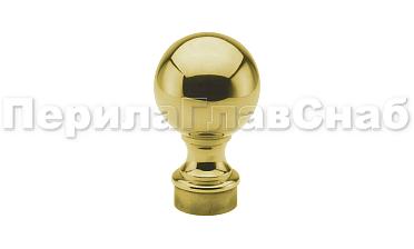 Наконечник стойки шар, Ø38.1 мм, литой, утяжеленный, золото k070-88 купить в Краснодаре