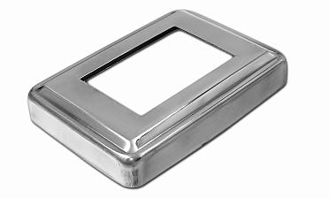 Низ стойки под трубу 105х75х0.8 мм для трубы 61х41 мм, полированный 400 Grit (AISI 304) k399 купить в Краснодаре