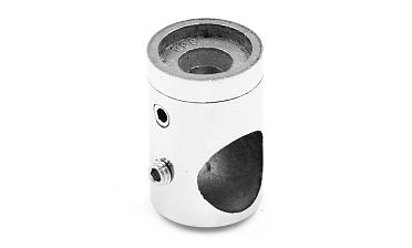 Ригеледержатель на стойку под плоскость Ø16 мм, литой, Ø22х30 мм, полированный, (AISI 304) k065-2 купить в Краснодаре