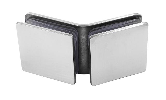 Коннектор для душевой кабины стекло-стекло 135° 45х45 мм латунь-хром t726 PC