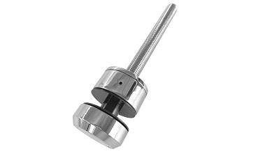 Комплект торцевого крепления несущего стекла, шпилька М16 AISI304, гайка-шайба Ø50х10мм, с регулировкой вылета 25-39мм, полированный, AISI 304 k277-11 купить в Краснодаре