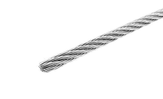 Трос из нержавеющей стали средней жесткости Ø6 мм AISI 304 Ф-1070 2