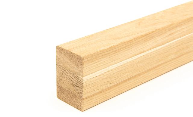 Дубовый поручень 60х40 некрашеный БЕЗ ПАЗА, Премиум Ф-1196