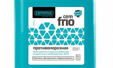 CEMMIX CemFrio противоморозная добавка 5л Ф-0387 купить в Краснодаре