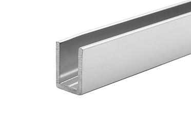 П-образный профиль для неподвижных стекол 8 мм, 19x13, L=2200, алюминий полированный t756 AL купить в Краснодаре