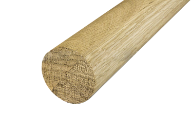 Поручень деревянный из Дуба Ø50мм -  2,0 м Премиум Ф-1662 купить в Краснодаре