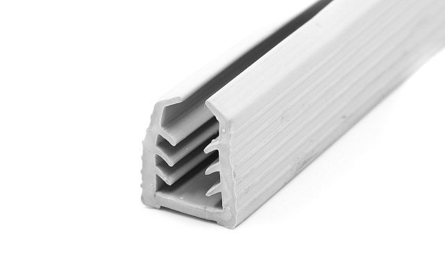 Уплотнитель в поручень с пазом 27х30 для стекла 12мм, EPDM СЕРЫЙ Фk306-G Уплотнитель в поручень с пазом 27х30 для стекла 12мм, EPDM СЕРЫЙ Фk306-G