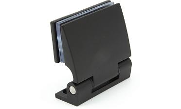 Петля для душевой стена-стекло 90°, односторонняя, без реза, нержавеющая сталь AISI 304, черная t315 BL  купить в Краснодаре