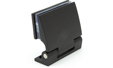 Петля для душевой стена-стекло 90°, односторонняя, без реза, нержавеющая сталь AISI 304, черная t315 BL  купить в Краснодаре