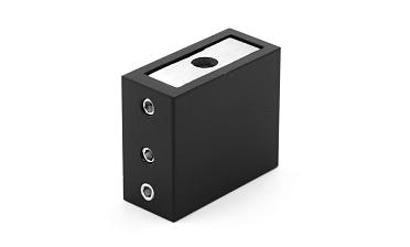 Коннектор стена-труба для прямоугольного трека 30х10 мм, нержавеющая сталь AISI 304, черная t463 BL купить в Краснодаре